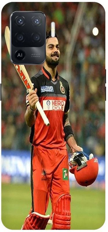 Bluvver Back Cover for OPPO F19 Pro, CPH2285 Printed Virat Kohli Back Cover  (Multicolor, Hard Case, Pack of: 1)