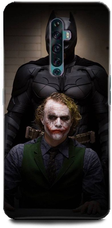 Afterglow Back Cover for Oppo Reno2 JOKER, BATMAN, HEATH LEDGER JOKER, DARK KNIGHT, WHY SO SERIOUS  (Multicolor, Shock Proof, Pack of: 1)