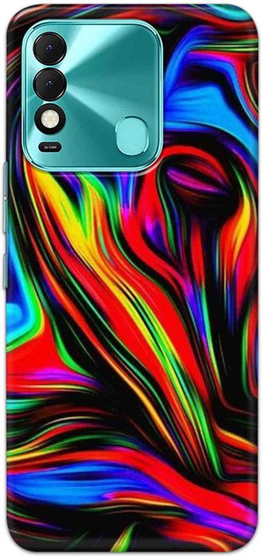 NDCOM Back Cover for Tecno Spark 8T Color Mix Printed  (Multicolor, Hard Case, Pack of: 1)