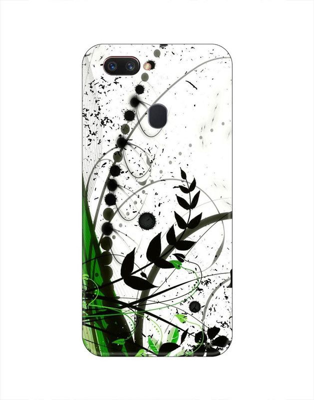Smutty Back Cover for OPPO A5s, CPH1909, CPH1920 - White Floral Print  (Multicolor, Hard Case, Pack of: 1)