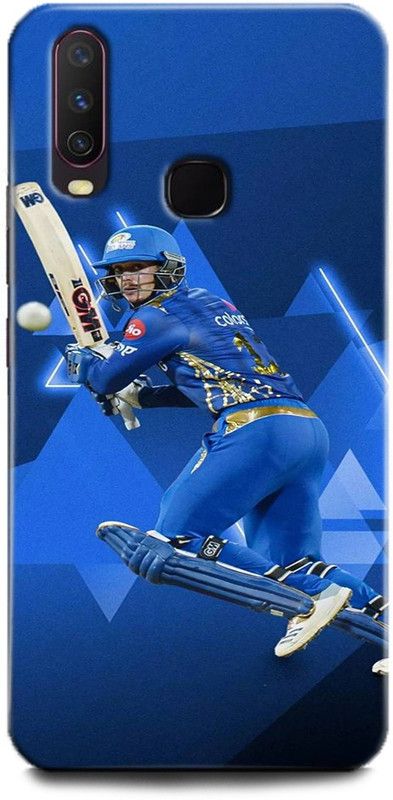 Afterglow Back Cover for Vivo U10 quinton decock, decock, mumbai indians, ipl, cricket, cricket khiladi  (Multicolor, Dual Protection, Pack of: 1)