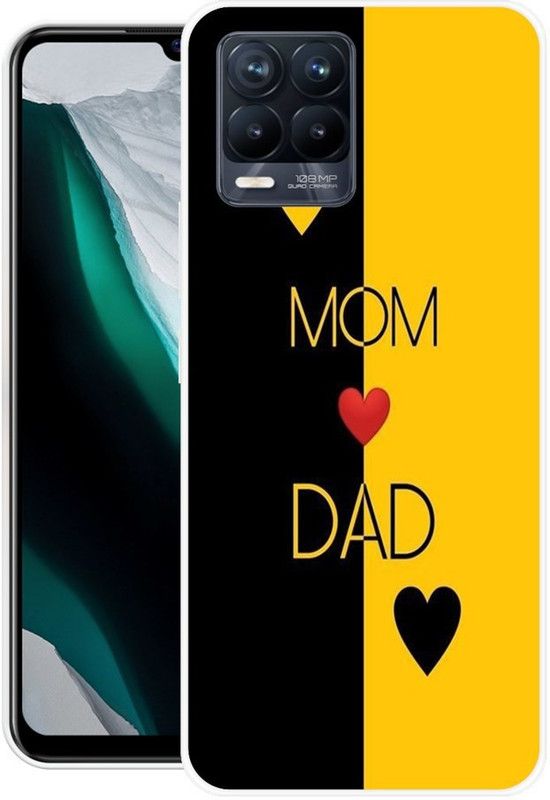 Krtagy Back Cover for Oppo Realme 8 Pro  (Black, Yellow, Dual Protection, Silicon, Pack of: 1)