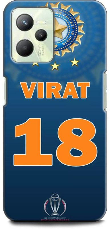 KEYCENT Back Cover for Realme C35, RMX3511 VIRAT KOHLI, PLAYER, CRICKETER, SPORTS, JERSEY  (Multicolor, Shock Proof, Pack of: 1)