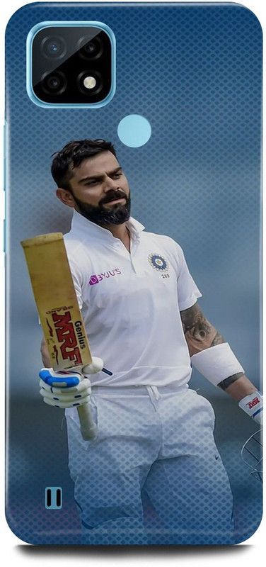 play fast Back Cover for Realme C21Y, RMX3261 VIRAT, KOHLI, INDIAN, PLAYER, RCB  (Blue, Hard Case, Pack of: 1)