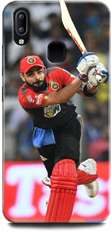 INDICRAFT Back Cover for Vivo V9 Pro, Vivo1851 VIRAT KOHLI, CRICKET, ROYAL CHALLENGERS, SPORTS  (Multicolor, Hard Case, Pack of: 1)