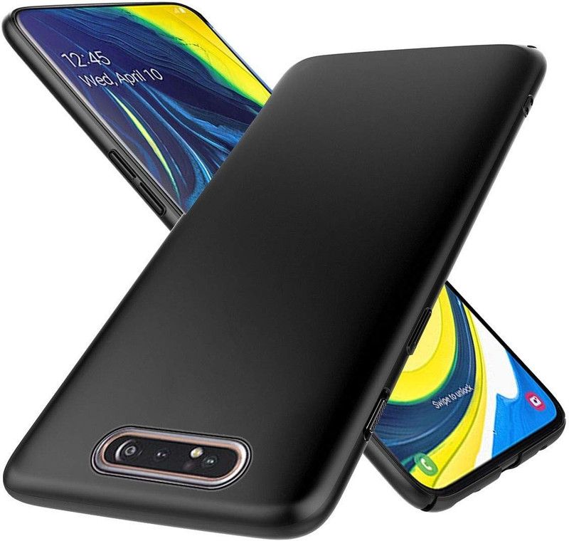 Snatchy Back Cover for Samsung Galaxy A80  (Black, Silicon)
