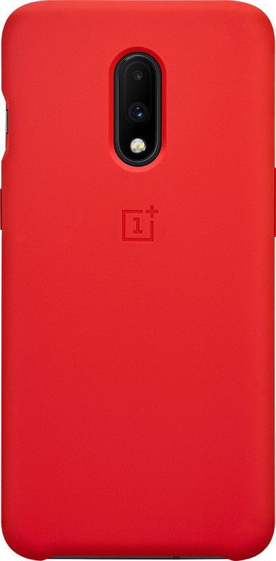 Big Wings Back Cover for ONEPLUS 7  (Red, Shock Proof, Silicon, Pack of: 1)