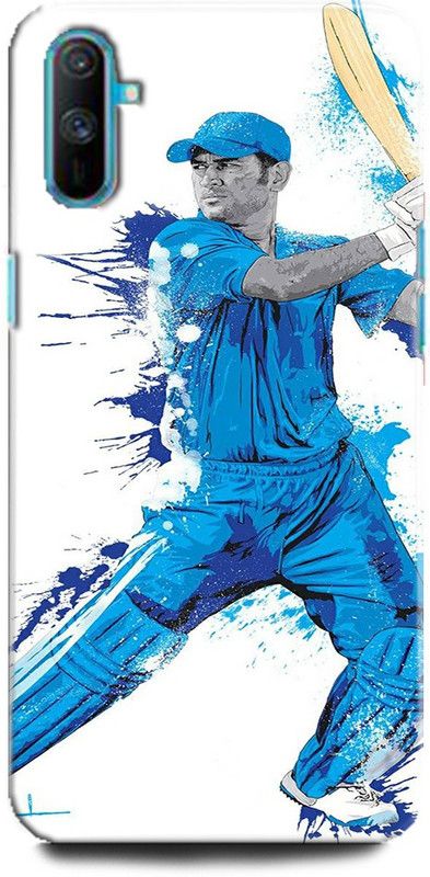 Afterglow Back Cover for Realme C3 DHONI, MS DHONI, MHAI, MSD, SPORTS, CRICKET, MSD 7  (Multicolor, Shock Proof, Pack of: 1)