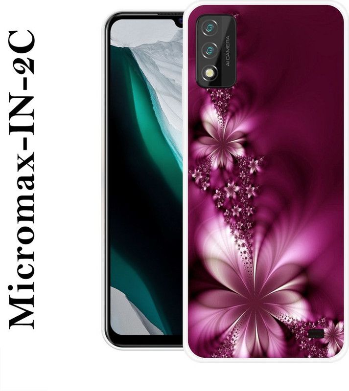 Sswastik Back Cover for Micromax in 2c  (Purple, White, Silicon)