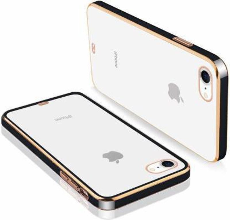 GROOZ Back Cover for Apple iPhone 8  (Black, Grip Case, Silicon, Pack of: 1)