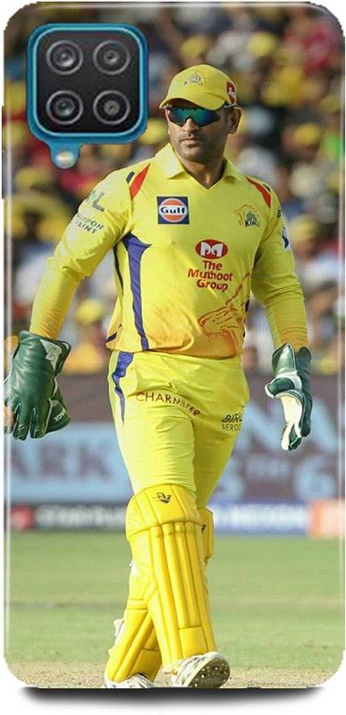 MP ARIES MOBILE COVER Back Cover for SAMSUNG Galaxy M12, MS Dhoni Ms Dhoni 7 Mahendra Singh Dhoni India Cricket India player  (Multicolor, Hard Case, Pack of: 1)