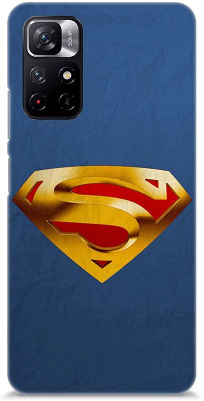 Chiraiyaa Back Cover for REDMI Note 11T 5G  (Blue, Gold)