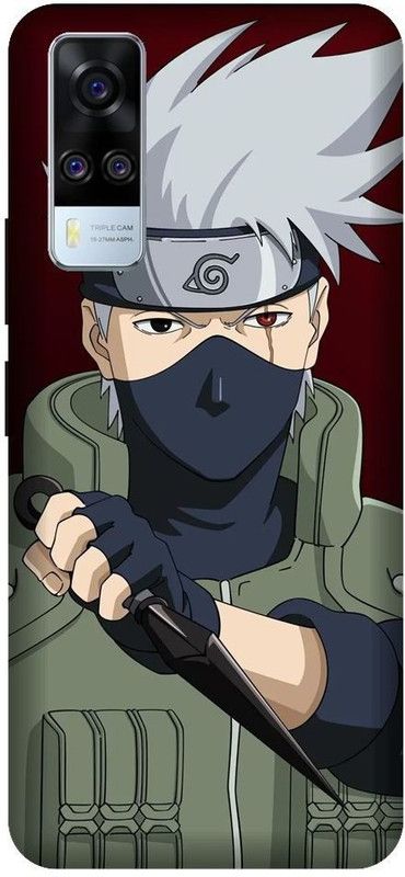 URCHIN Back Cover for Vivo Y51A naruto, Naruto, Manga, Cartoon, Anime, animation, black and white, kakashi  (Multicolor, Shock Proof, Pack of: 1)
