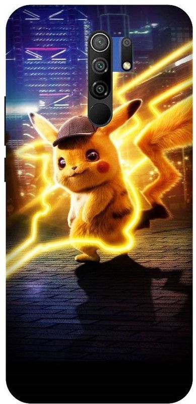 URCHIN Back Cover for Redmi 9 prime Pikachu, Cartoon, Pokemon, Cute, Pikachu Pokemon, Love  (Multicolor, Shock Proof, Pack of: 1)