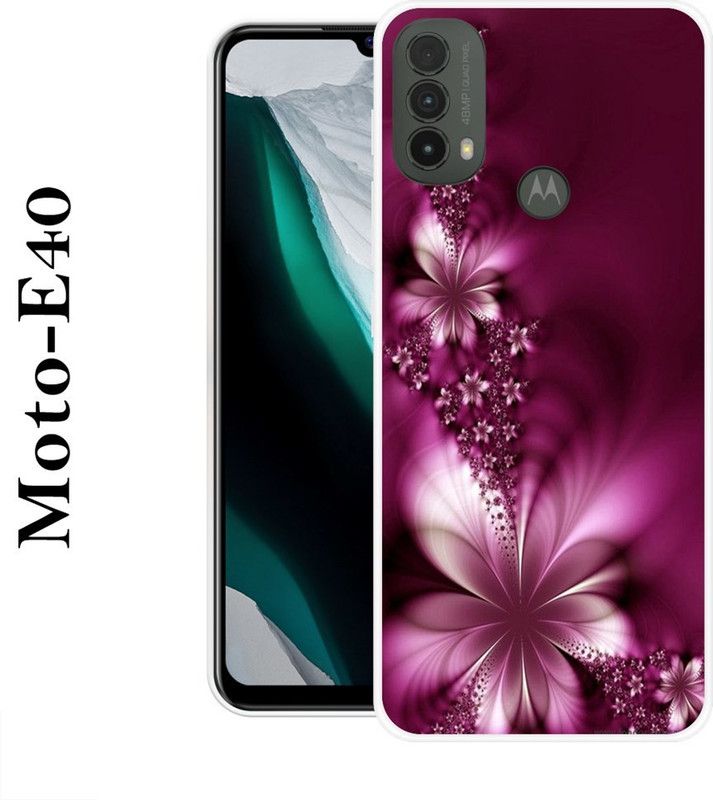 REDFLY Back Cover for Motorola Moto E40  (Maroon, Grip Case, Silicon)