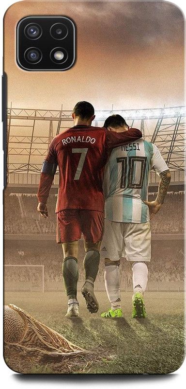 GRAFIQE Back Cover for SAMSUNG Galaxy A22 5G CRISTIANO RONALDO, RONALDO 7, CR, 7, FOOTBALL, MESSI  (Multicolor, Shock Proof, Pack of: 1)