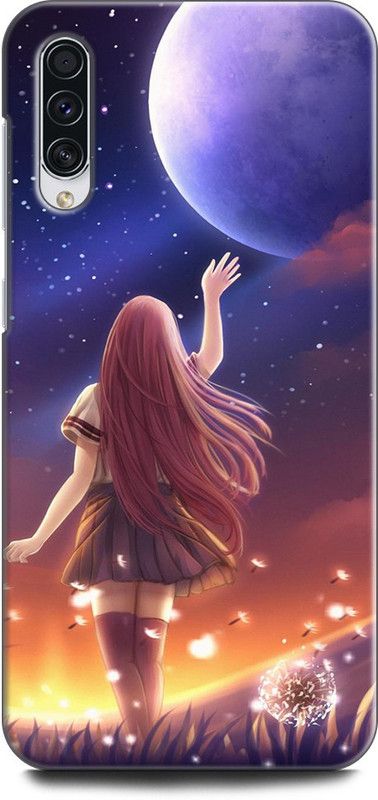 Afterglow Back Cover for SAMSUNG Galaxy A70 ANIME, GRIL, ANIMATION FINE ART GRIL, ANIME  (Multicolor, Shock Proof, Pack of: 1)