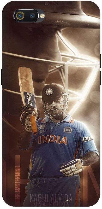 THE NARAYANA COLLECTIONS Back Cover for REALME C2-RMX1941-DHONI,THALA,STYLISH,MSD,CSK  (Multicolor, Hard Case, Pack of: 1)