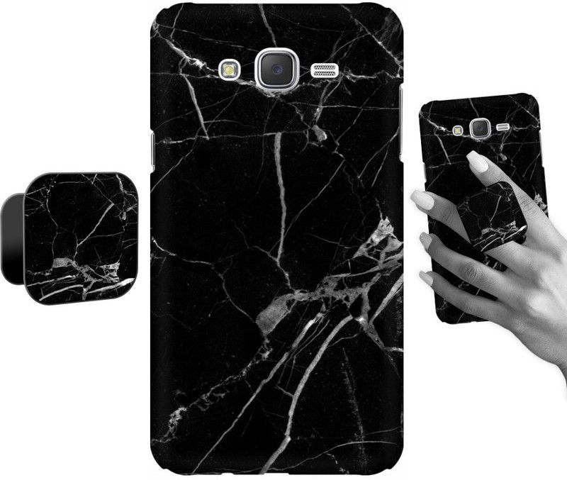 COBIERTAS Back Cover for Samsung Galaxy J7  (Black, Grey, Cases with Holder, Pack of: 1)