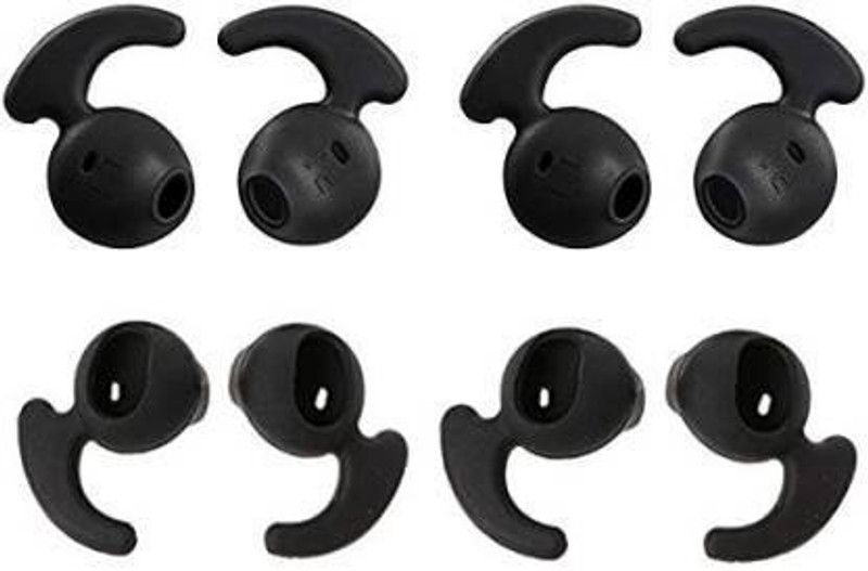 qweezer 8 pcs (4 pair) In The Ear Headphone Cushion (Pack of 4, Black) In The Ear Headphone Cushion  (Pack of 4, Black)