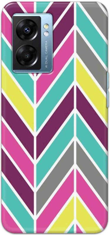 NDCOM Back Cover for OPPO K10 5G Stripes Printed  (Multicolor, Hard Case, Pack of: 1)