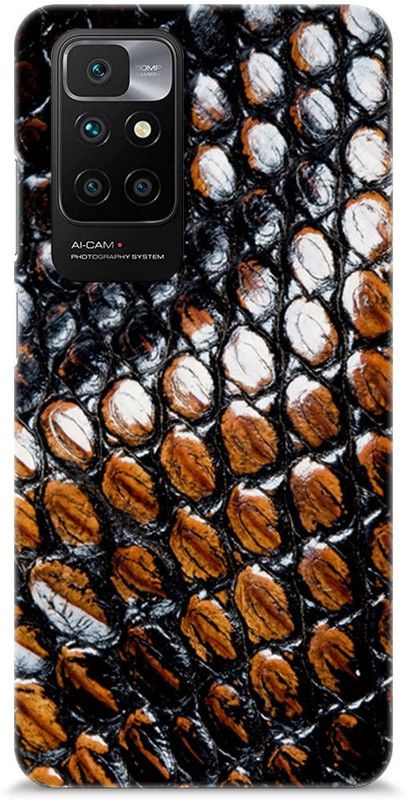 Mast Kalandar Back Cover for REDMI 10 Prime  (Brown, Black, Hard Case)