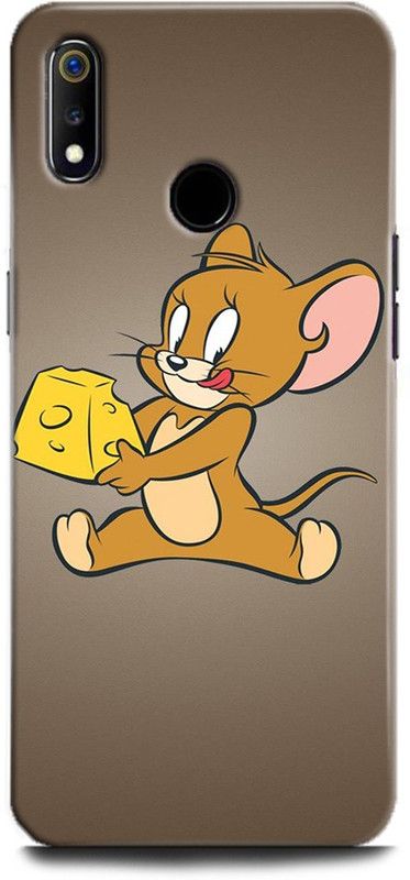 Afterglow Back Cover for Realme 3i TOM AND JERRY, CARTOON NETWORK, CARTOON, JERRY, CUTE  (Multicolor, Shock Proof, Pack of: 1)