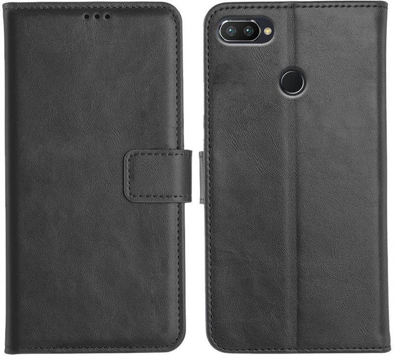 Suprimus Flip Cover for Realme 2 Pro  (Black, Magnetic Case, Pack of: 1)