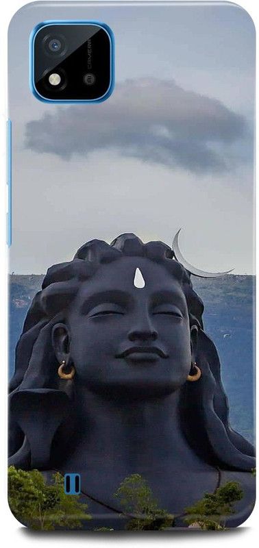 JUGGA Back Cover for Realme C20, RMX3063, ADIYOGI, SHIVA, STATUE, SHIV, JI, MAHADEV, MAHAKAL  (Grey, Hard Case, Pack of: 1)