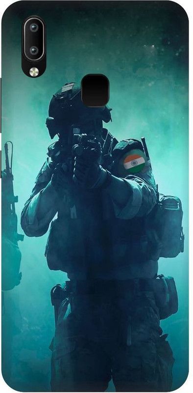 Zaplab Back Cover for Vivo Y95, 1807, 1818, Indian Army Printed  (Multicolor, Hard Case, Pack of: 1)