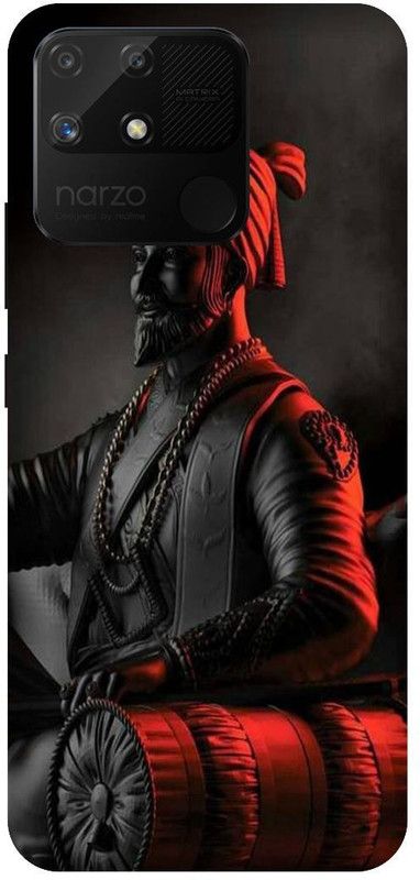 itrusto Back Cover for realme Narzo 50A , realme Narzo 50A Chatrapati Shivaji BACK COVER  (Multicolor, Pack of: 1)