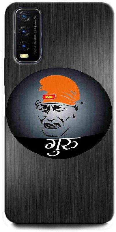 Wall Art Back Cover for ViVO Y12s OM SAI BABA, OM SAI, OM SAI RAM, SAIBABA, GOD  (Multicolor, Dual Protection, Pack of: 1)