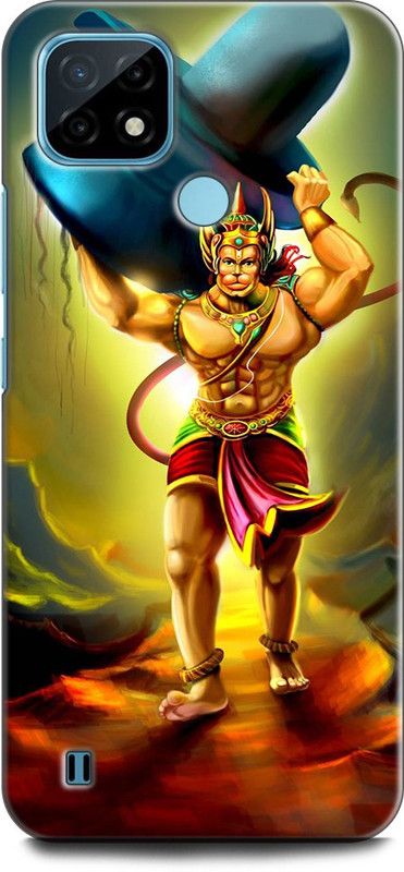 KEYCENT Back Cover for Realme C21Y, RMX3261 HUNUMAN JI, LORD HUNUMAN, GOD, BAJRANGBALI, SHIVLING  (Multicolor, Pack of: 1)