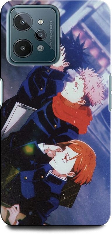 GRAFIQE Back Cover for Realme C31 JUJUTSU KAISEN, ANIME, NARUTO, LOVE, JAPAN ACTOR  (Multicolor, Shock Proof, Pack of: 1)
