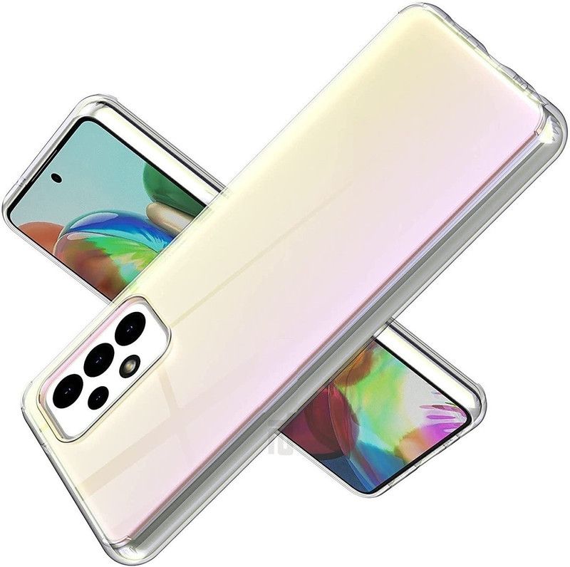 Phone Care Back Cover for Samsung Galaxy A32 5G  (Transparent, White, Grip Case, Pack of: 1)