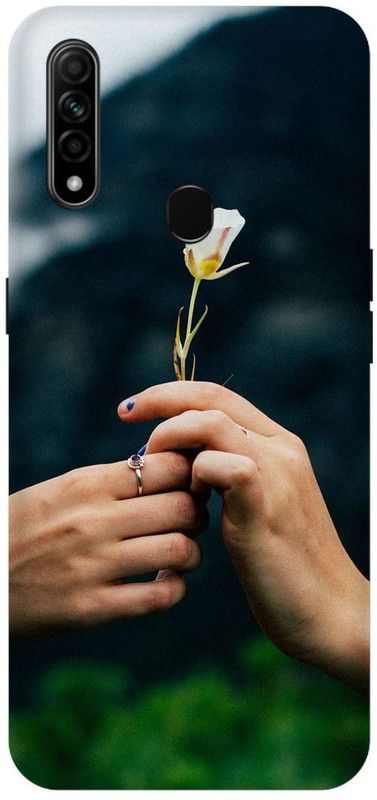 THESTONEWELL Back Cover for OPPO A31 indian couple flower I love  (Multicolor, Waterproof, Pack of: 1)