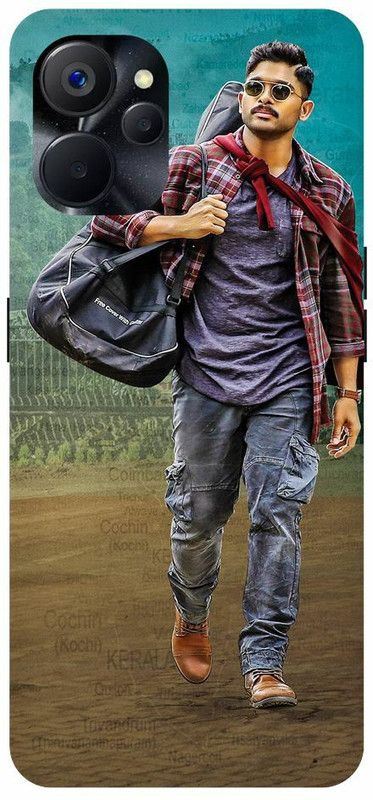 THE NARAYANA COLLECTIONS Back Cover for REALME 9i 5G- RMX3612-MALLU,ALLU,ARJUN,TELUGU,HERO  (Multicolor, Hard Case)