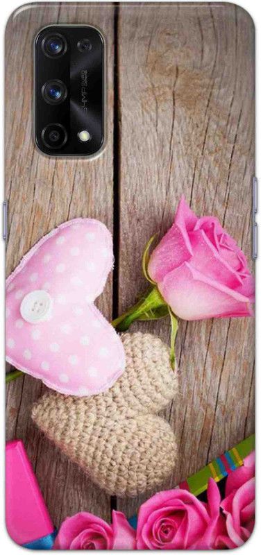 NDCOM Back Cover for Realme X7 Pro Pink Roses Printed  (Multicolor, Hard Case, Pack of: 1)