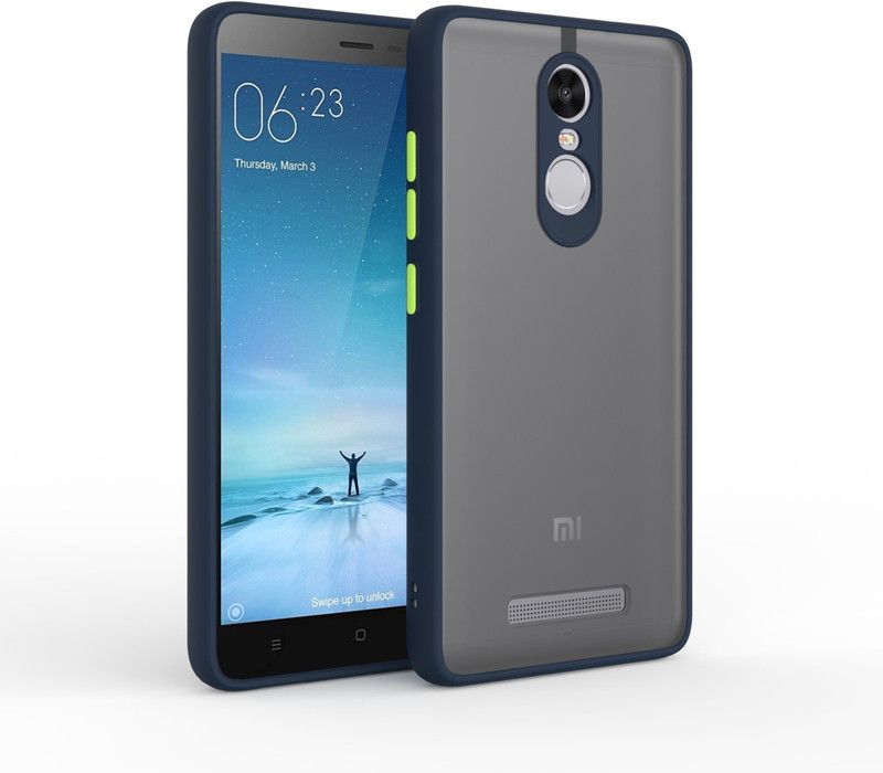 ss creation Back Cover for Mi Redmi Note 3, Mi Redmi Note 3  (Blue, Camera Bump Protector, Pack of: 1)