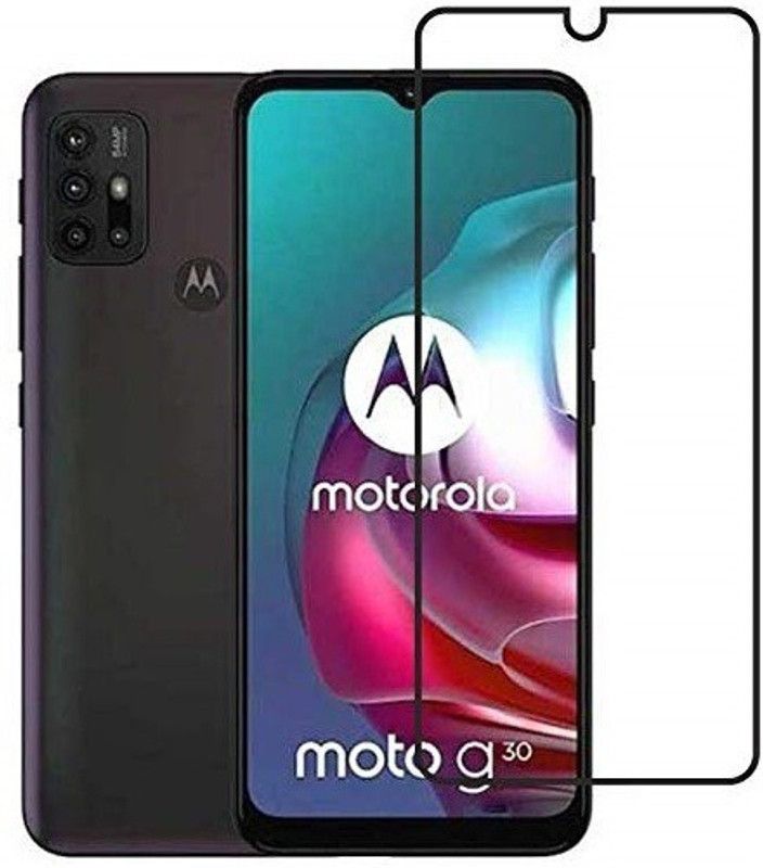 INFINITYWORLD Edge To Edge Tempered Glass for MOTOROLA G30  (Pack of 1)