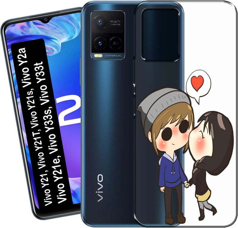 kudia Back Cover for Vivo Y21, Vivo Y21t, vivo Y21s, vivo Y21a, vivo Y21e, vivo Y33s, vivo Y33t, V2111, V2135, V2110  (Multicolor, Dual Protection, Silicon)