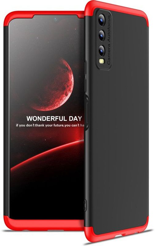 FlareHUB Back Cover for Vivo Y20G  (Red, Hard Case, Pack of: 1)