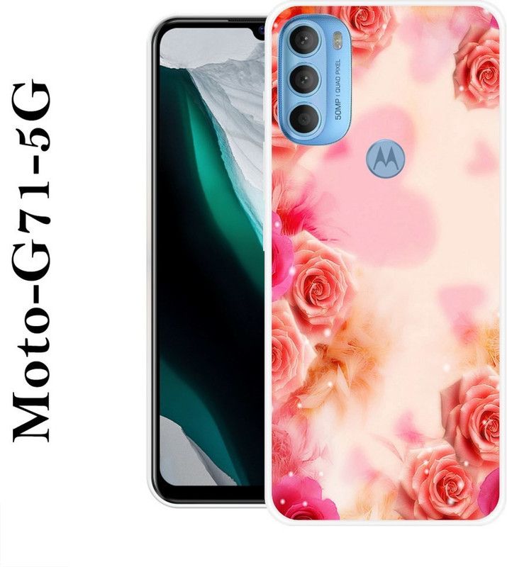 SUPERCASE Back Cover for Motorola Moto G71 5G  (Pink, Grip Case, Silicon)