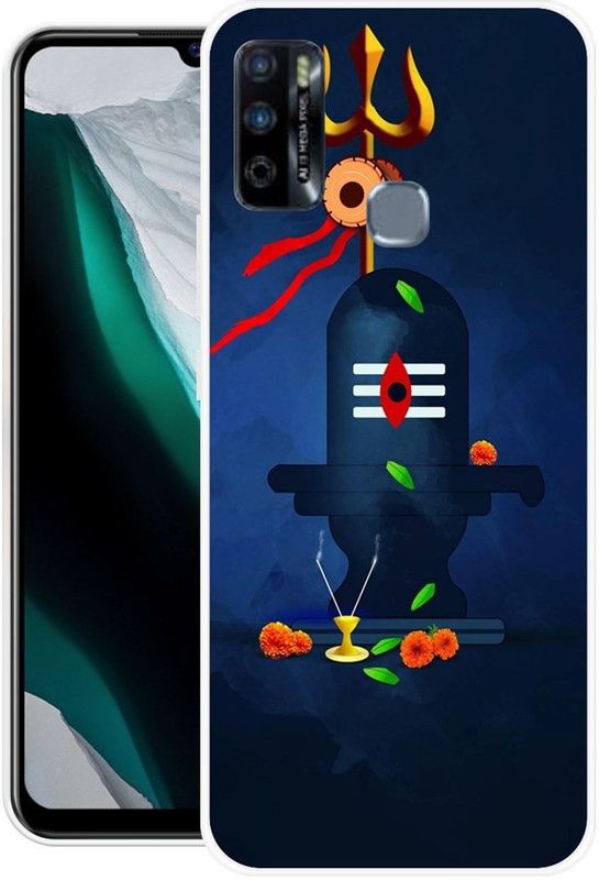 Looy Back Cover for Infinix Smart 4 Plus, Infinix Smart 4  (Blue, Flexible, Silicon, Pack of: 1)