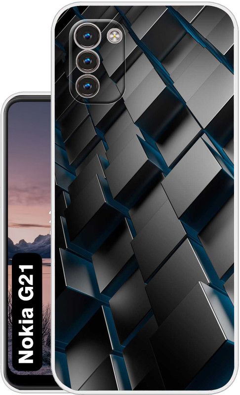Case Club Back Cover for Nokia G21  (Black, Silicon, Pack of: 1)
