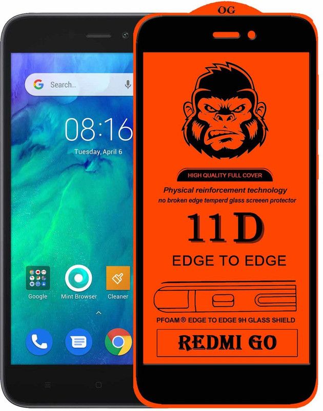 XRENGTH Edge To Edge Tempered Glass for REDMI GO -  (Pack of 1)