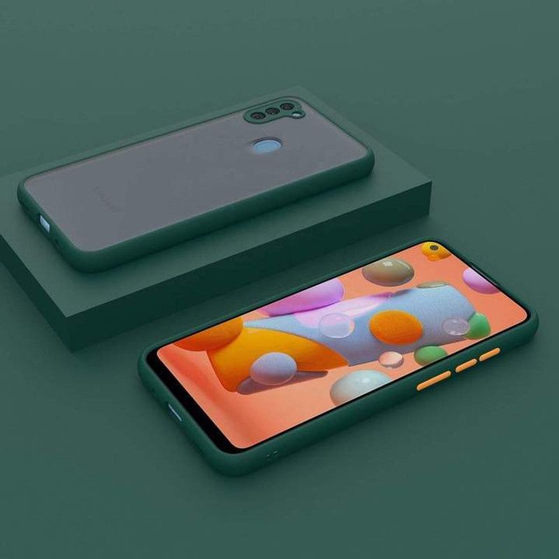 FIVE-O Back Cover for Samsung Galaxy A41  (Green, Camera Bump Protector, Pack of: 1)