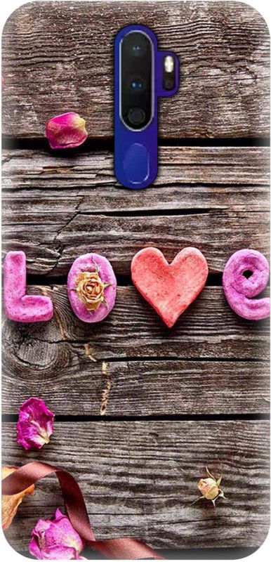 Smutty Back Cover for Oppo A9 2020, CPH1937, CPH1939, CPH1941 - Love Print  (Multicolor, Hard Case, Pack of: 1)