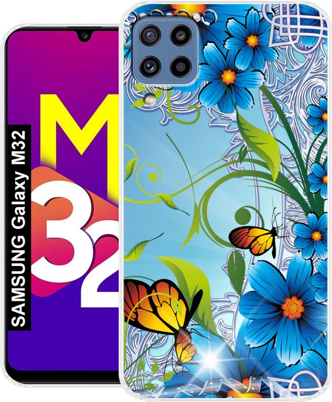 SmartGoldista Back Cover for SAMSUNG Galaxy M32 Cases & Cover  (Multicolor, Grip Case, Silicon)