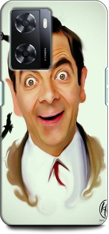 KEYCENT Back Cover for OPPO A77, CPH2385 MR. BEAN, FUNNY FACE  (Multicolor, Shock Proof, Pack of: 1)